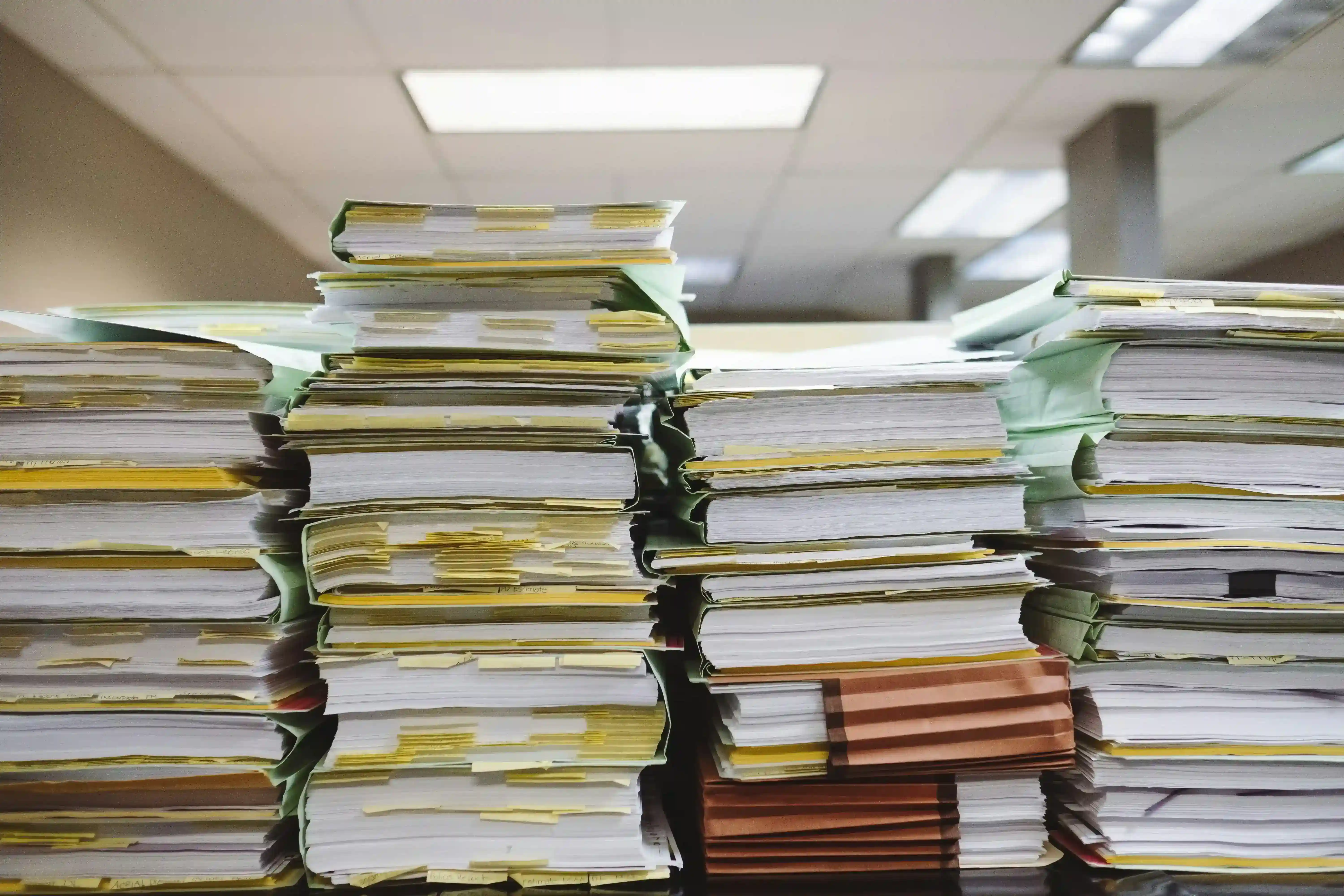 Business owner reviewing financial reports